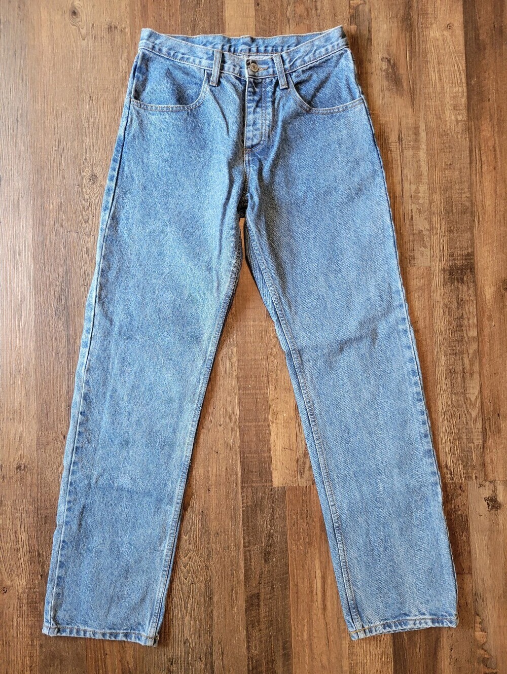 John Galt High Waist Straight Leg 100% Cotton Denim Jeans